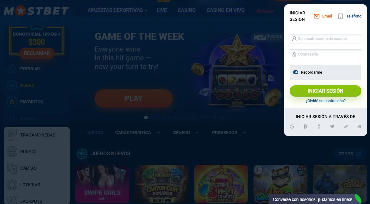 Registro y acceso a la cuenta en Mostbet