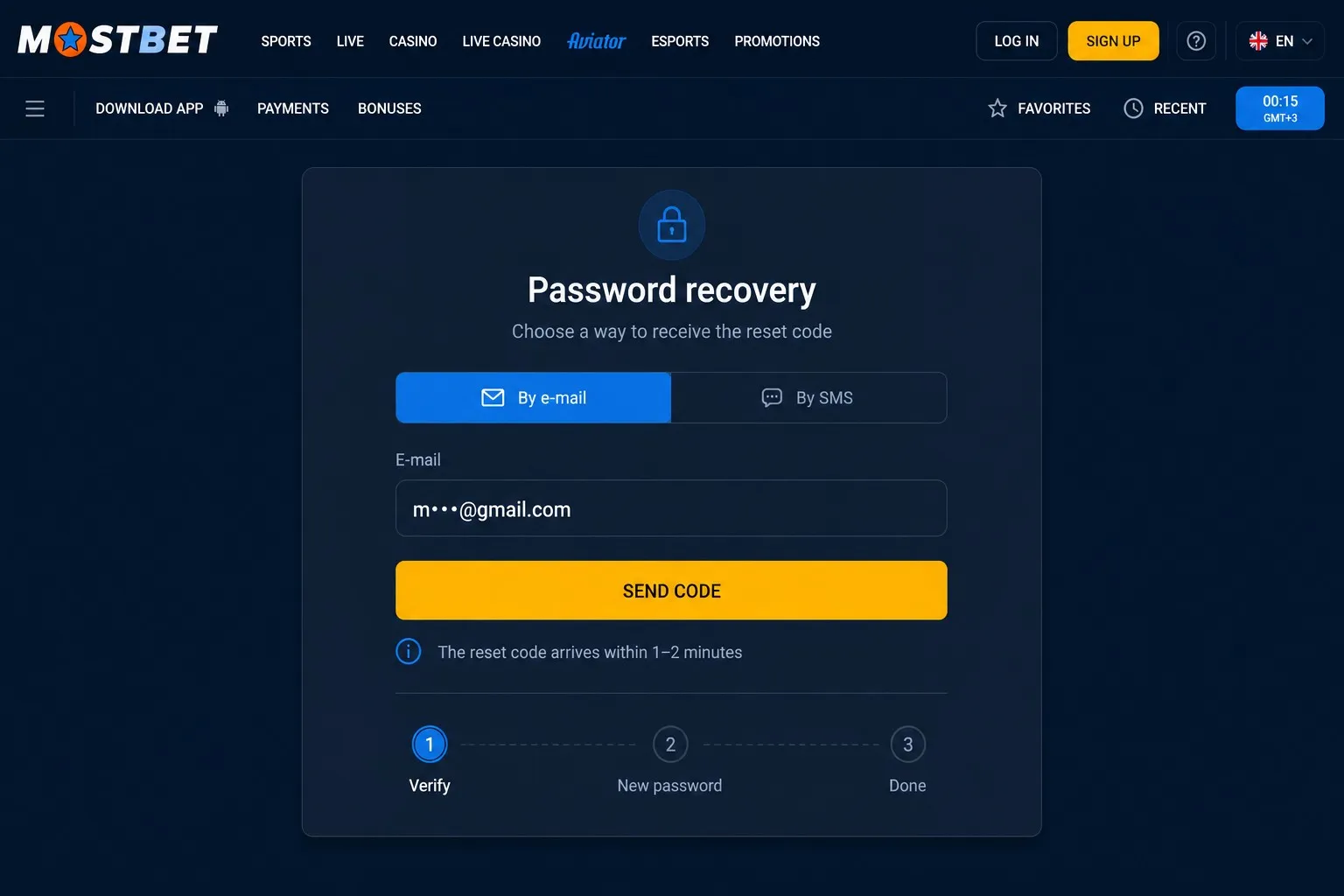 Mostbet login — password recovery when phone number is lost