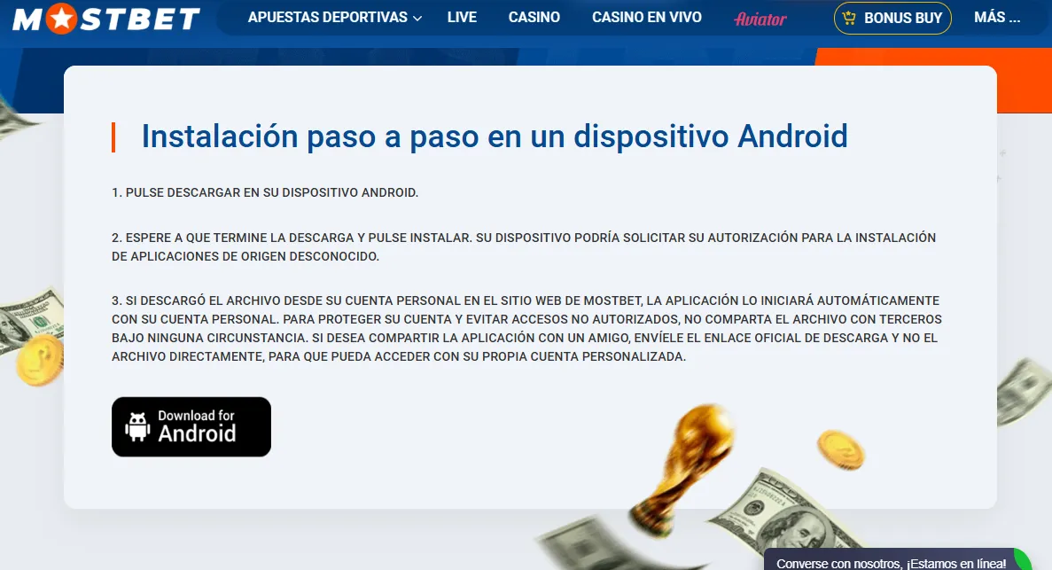 Dónde conseguir el Mostbet APK download en Android